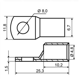 Наконечник луджений SC 10/8