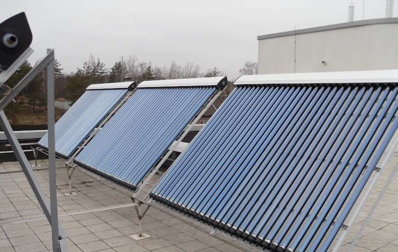 Solarkollektoren anschließen