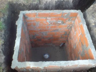 Sump installation for a 70 kW heat pump