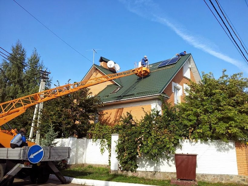 Installation of the solar station