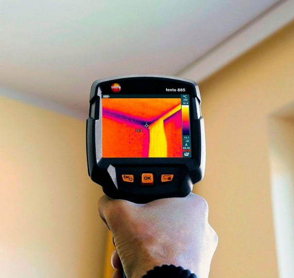 Thermal imaging inspection with a hand-held thermal imager