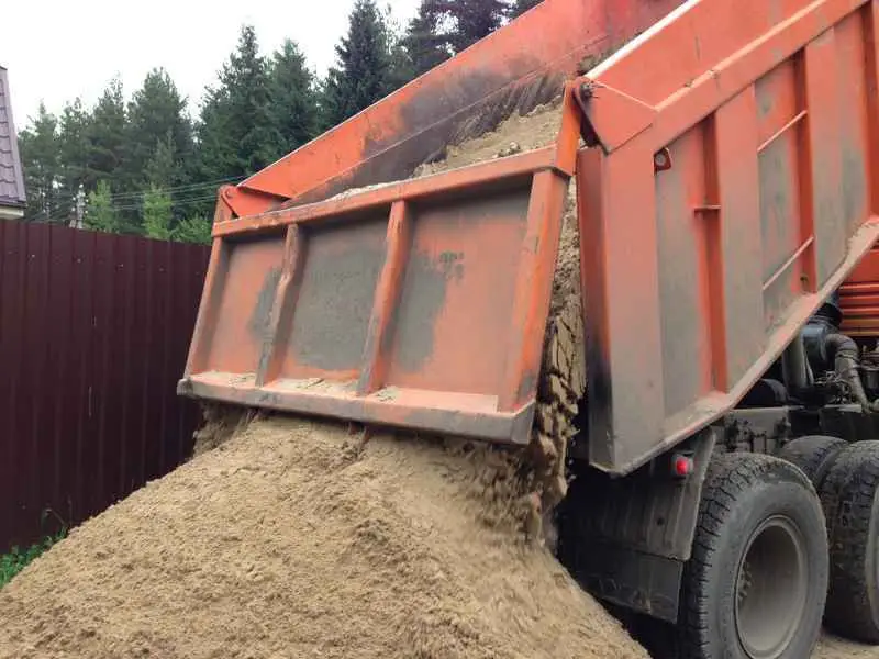 Einkauf und Lieferung von Schotter (0,8 m3), Sand (0,2 m3), Zement (400 kg)