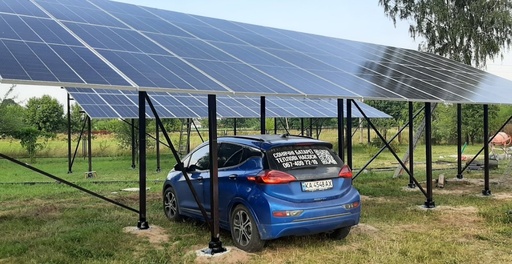 Installation of a solar station