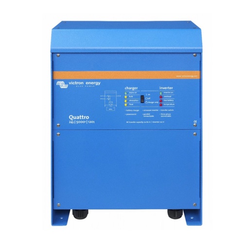 Hybrid inverter Victron Energy Quattro 24/5000/120-100/100 (5 kVA/4 kW, 1 phase, without MPPT)