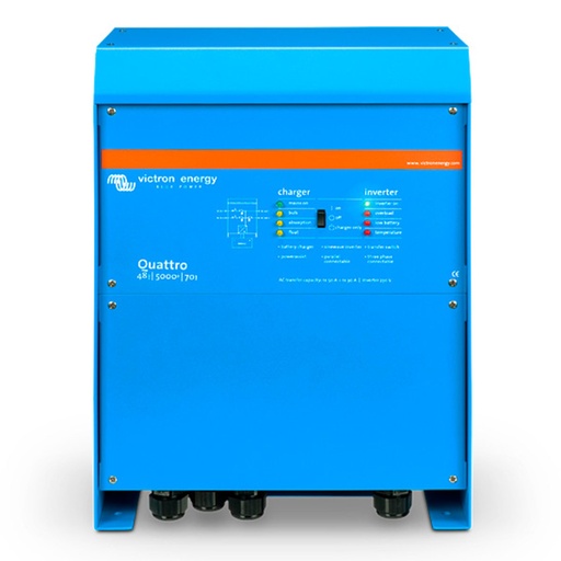 Инвертор гибридный Victron Energy Quattro 48/5000/70-100/100 (5 кВА/4 кВт, 1 фаза, без MPPT)