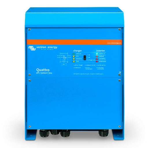 Hybrid-Wechselrichter Victron Energy Quattro 48/5000/70-100/100 (5 kVA/4 kW, 1 Phase, ohne MPPT)